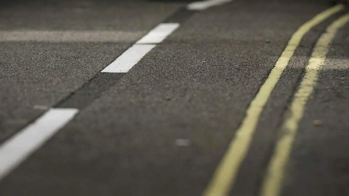 Road markings help drivers note speed changes